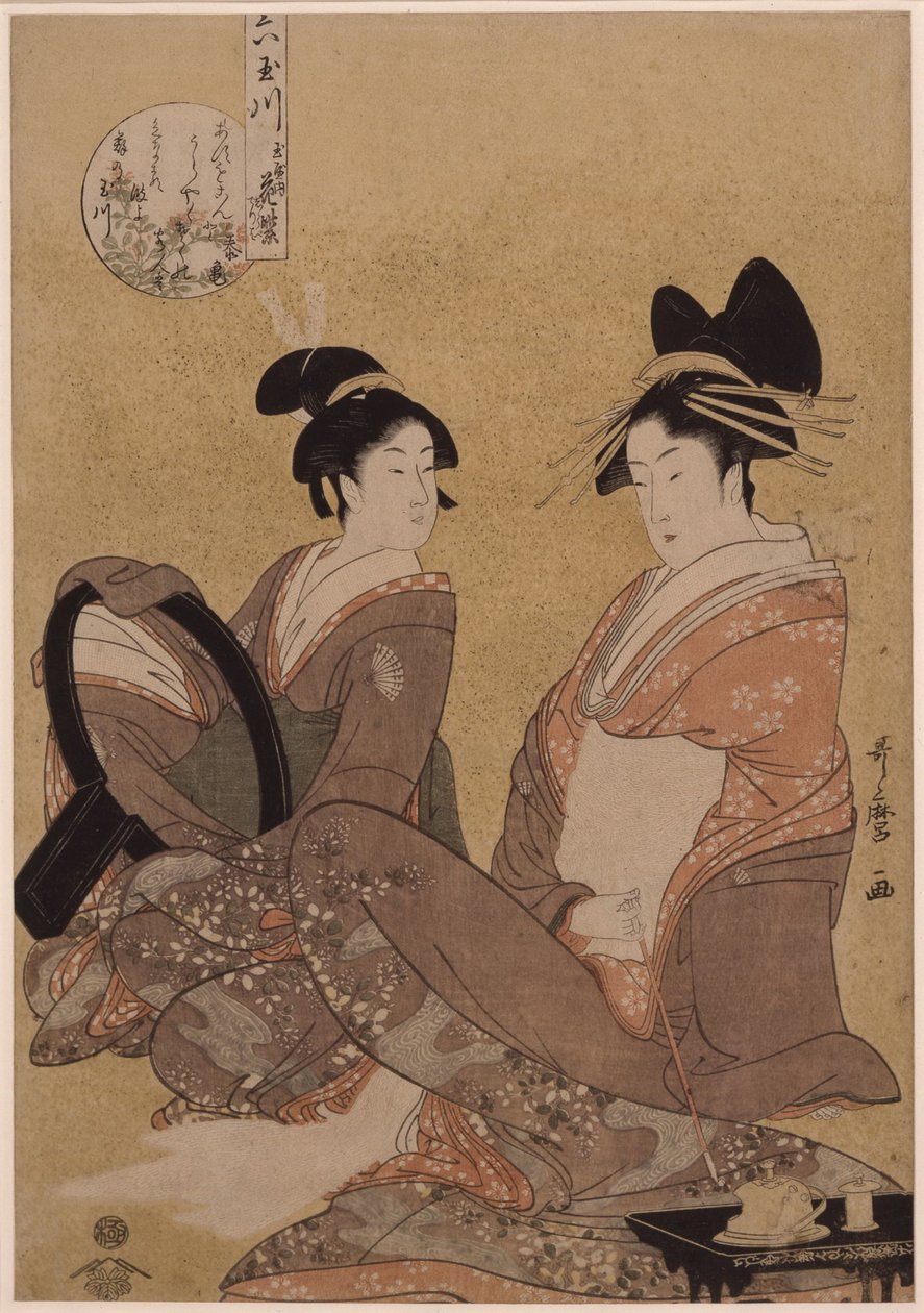 Hanamurasaki z te Tamaya, 1793 od Kitagawa Utamaro