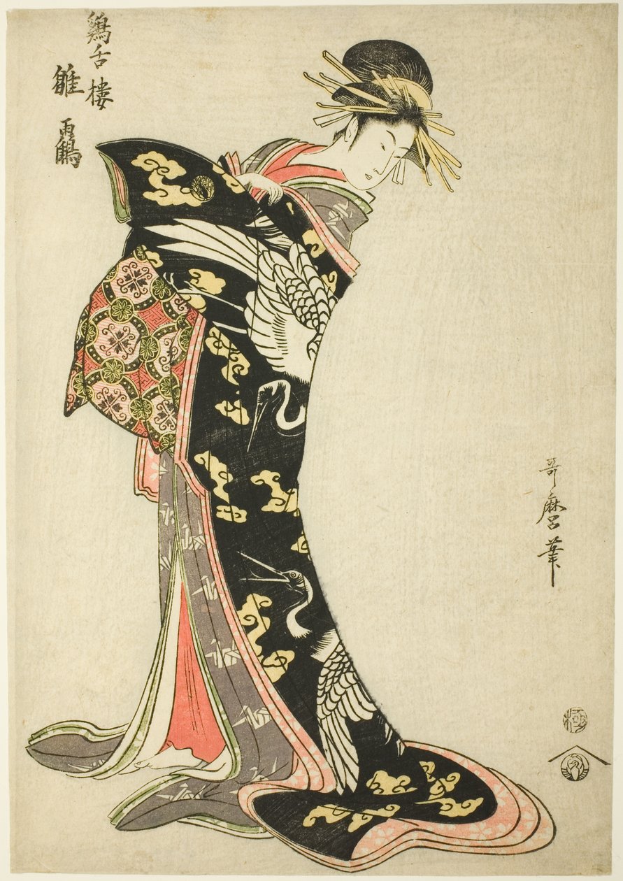 Hinatsuru z Te-kei Zetsuro od Kitagawa Utamaro