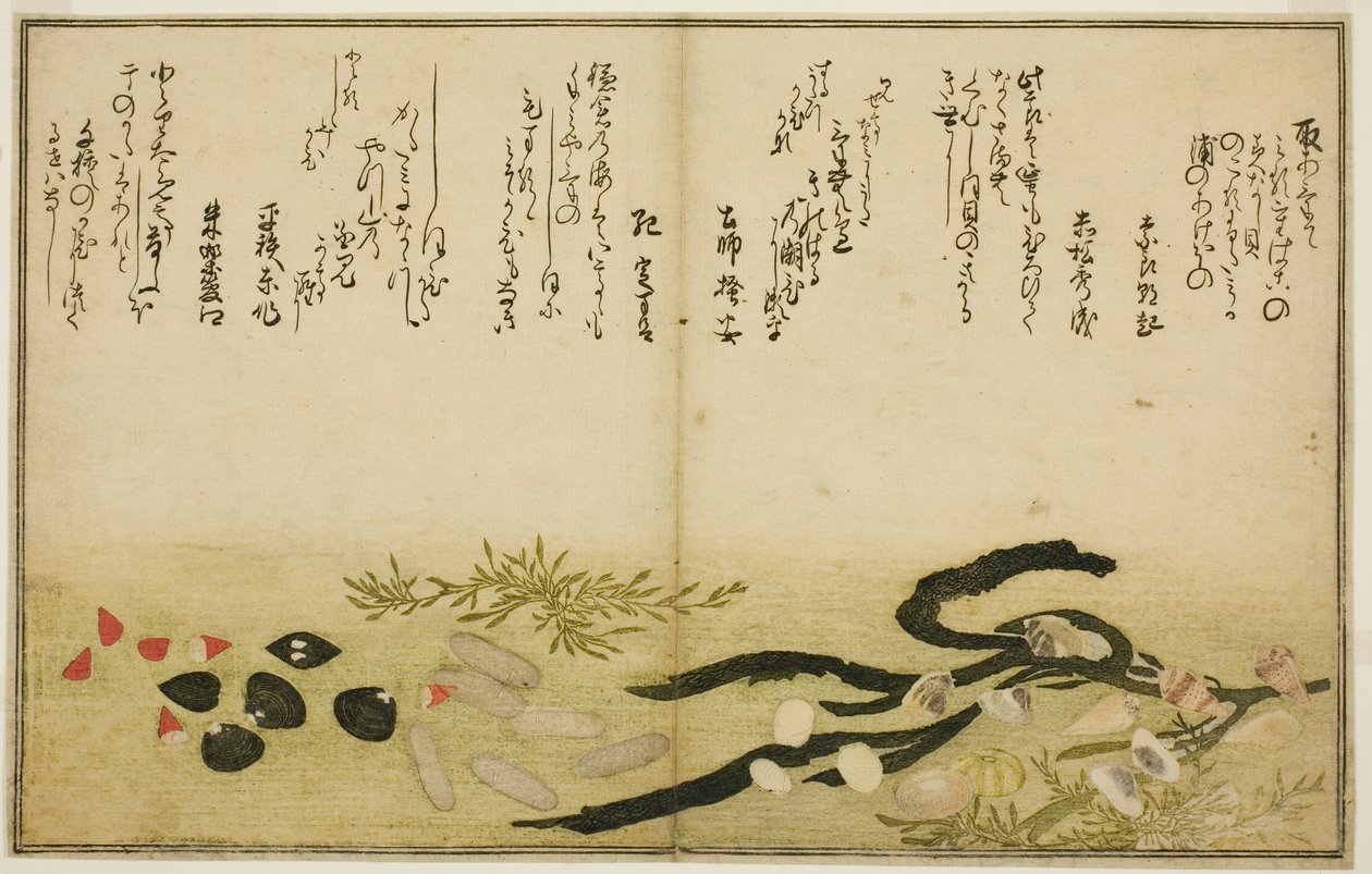 Minashi venku, sůl venku, plíseň dvě venku, miso venku, Jimmy venku, nápad d chigusa venku, z tee st latte bracts of the time)“ od Kitagawa Utamaro