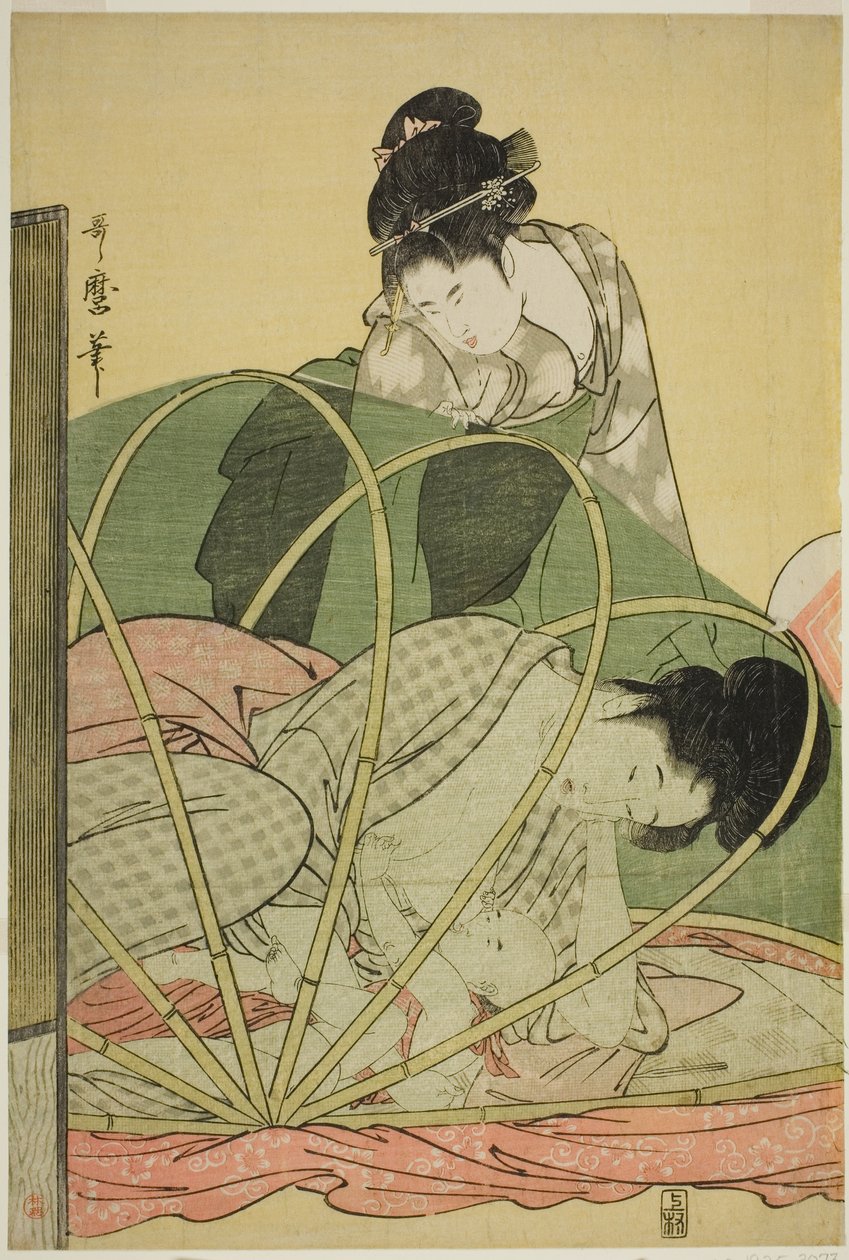 Moskytiéra pro miminko od Kitagawa Utamaro