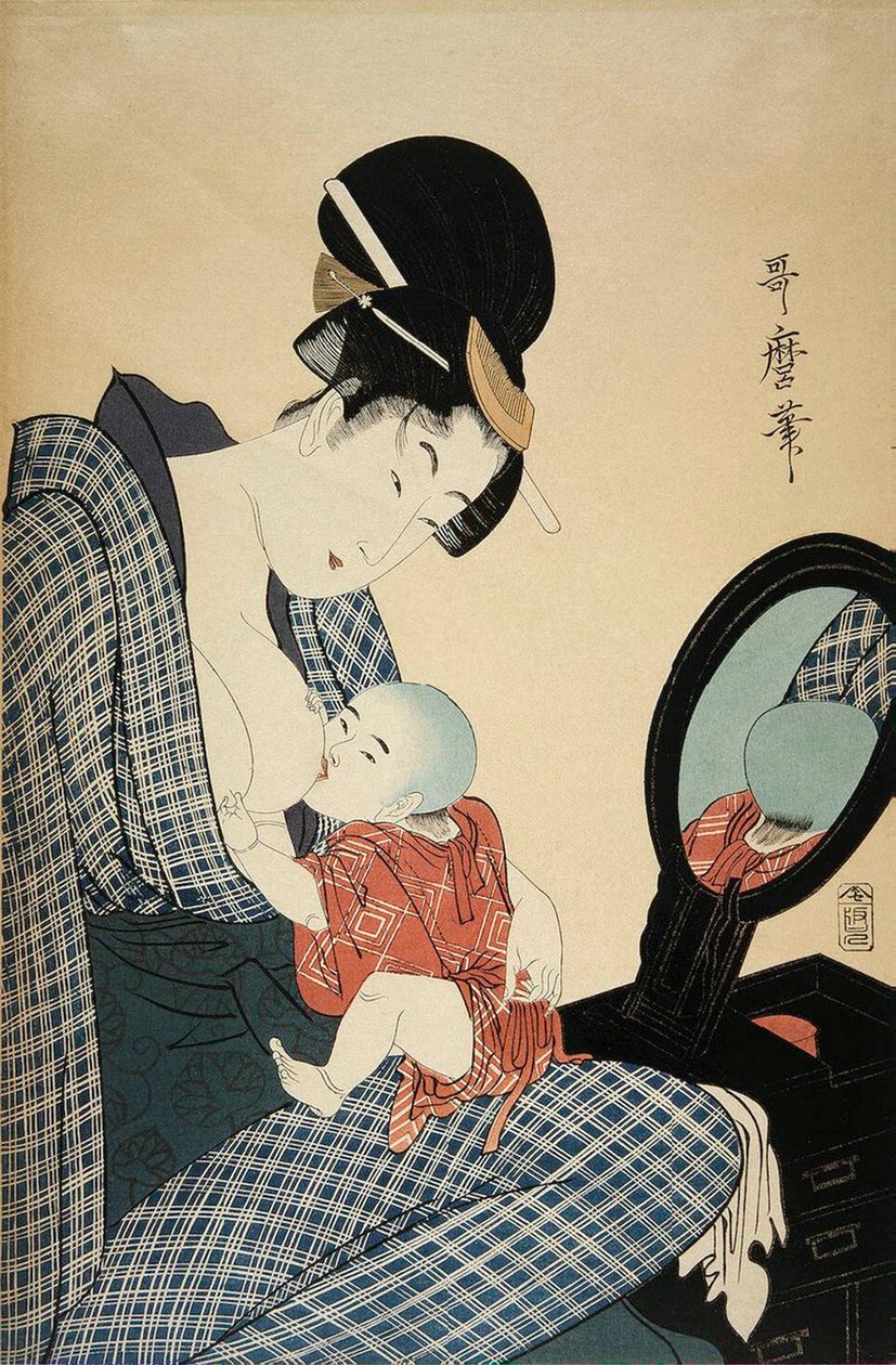 Matka a dítě, 1797. od Kitagawa Utamaro