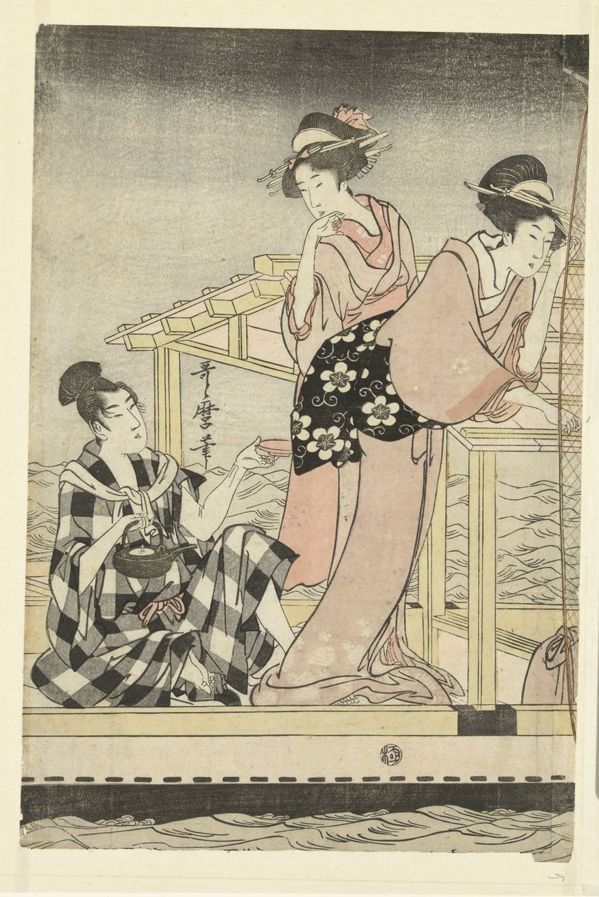 Noční rybaření od Kitagawa Utamaro