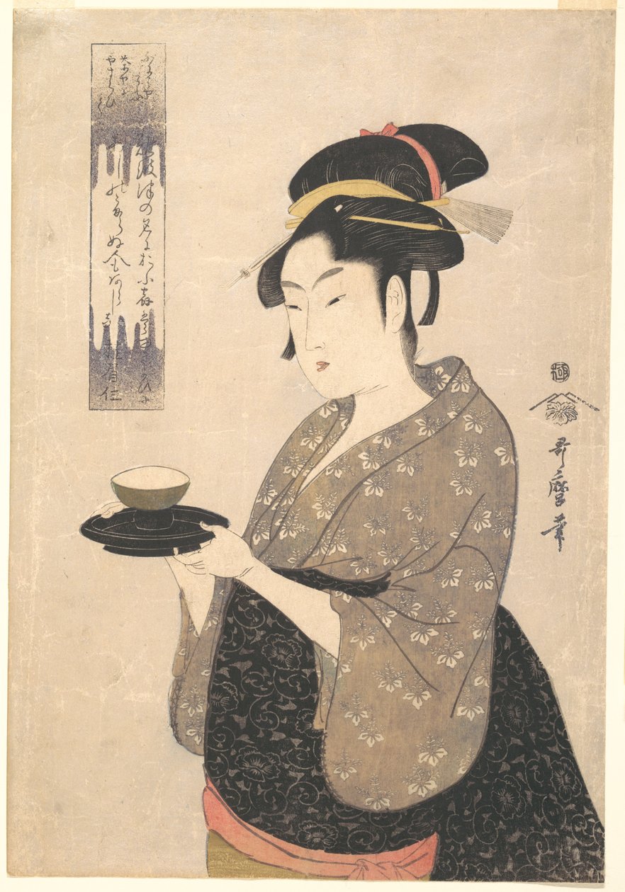 Okita z čajovny Naniwaya od Kitagawa Utamaro