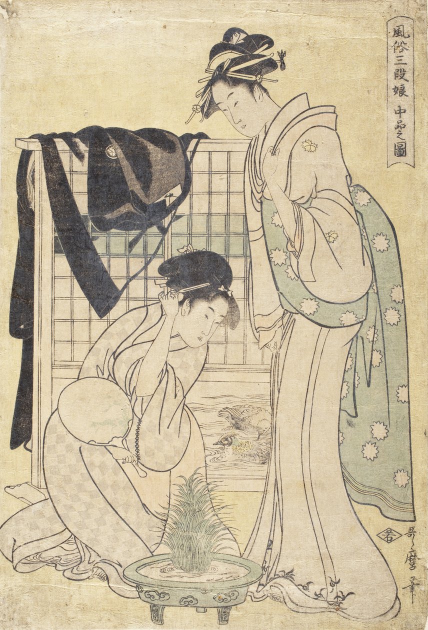 Obraz střední třídy od Kitagawa Utamaro