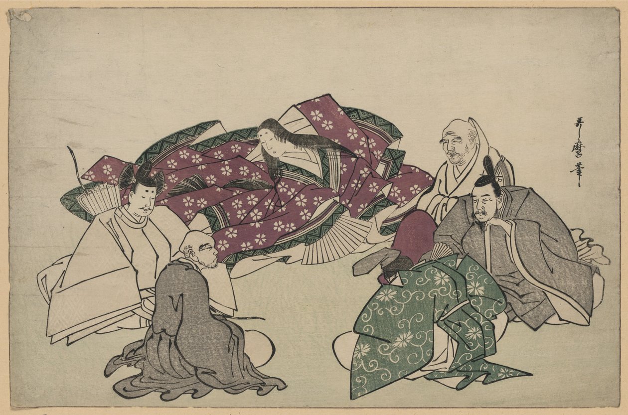 Six Poets (Rokkasen) od Kitagawa Utamaro