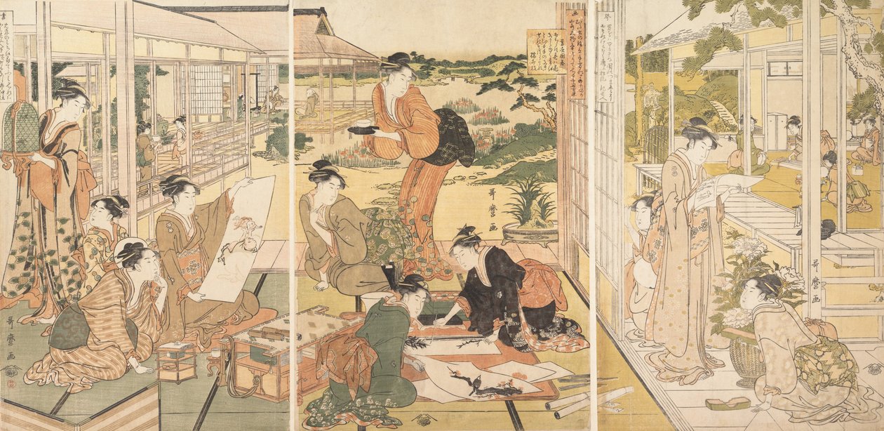 Čtyři úspěchy Kinkišóga, ca. 1788-90. od Kitagawa Utamaro