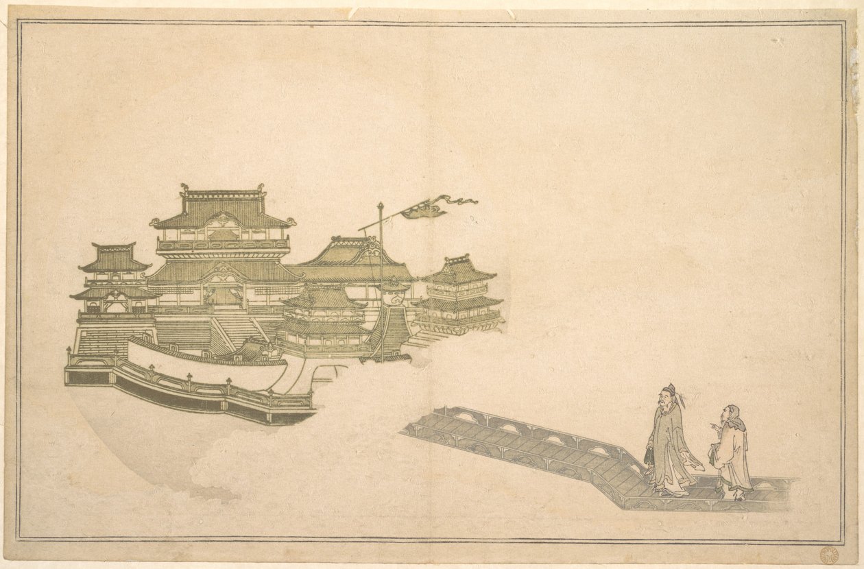 Palác na Měsíci od Kitagawa Utamaro