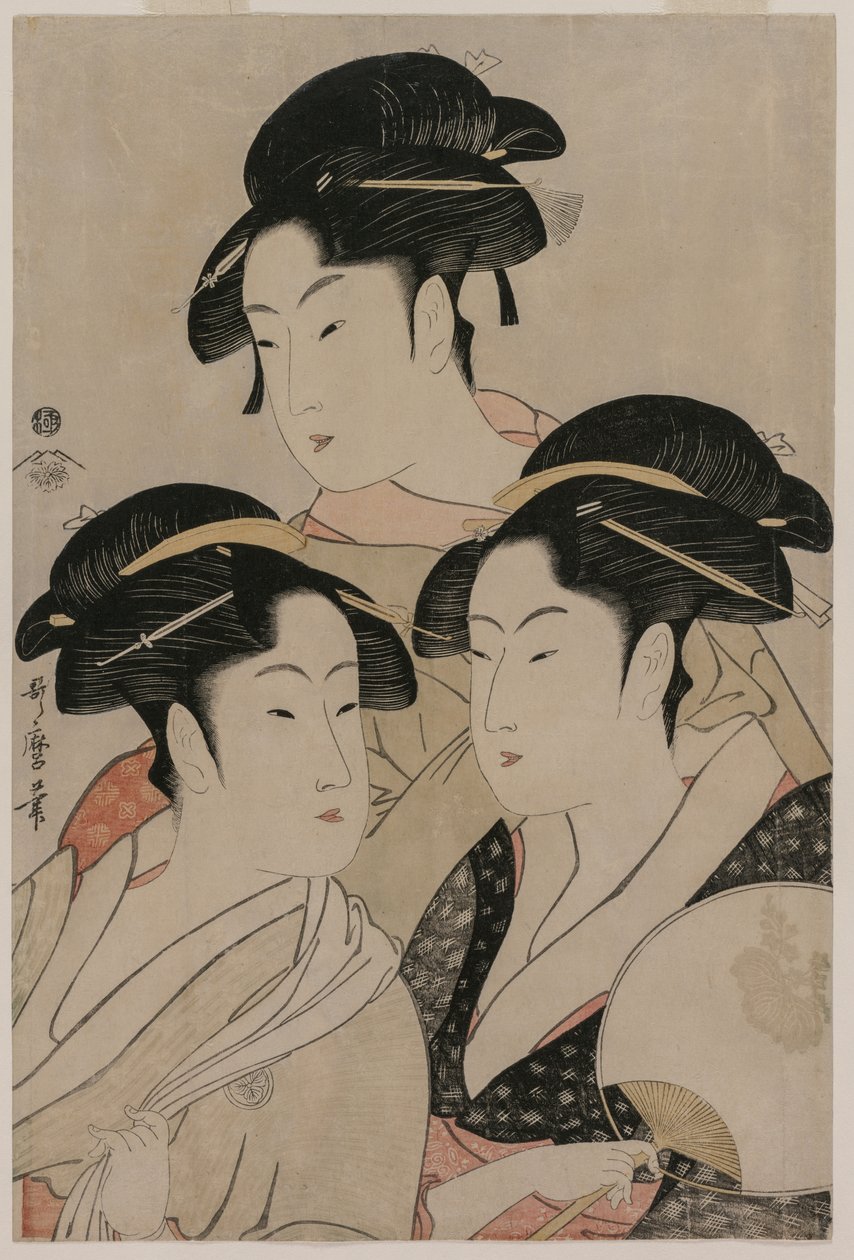 Toyohina Tomimoto, Ohisa Takashimaya, Idea Naniwaya od Kitagawa Utamaro