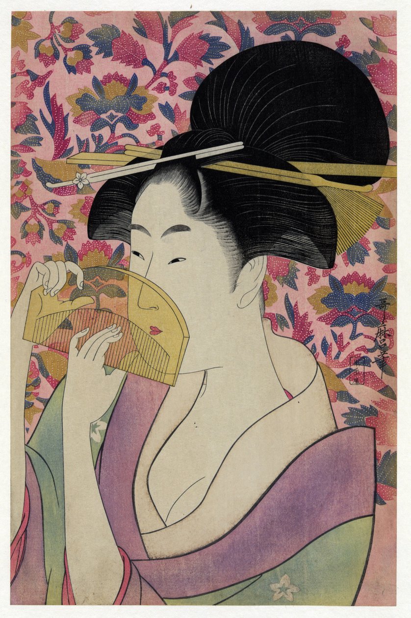 Transparentní básník Par Uttamar, Kitagaon (1853-1606) od Kitagawa Utamaro