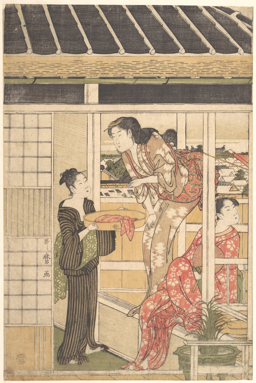 Den praní prádla od Kitagawa Utamaro