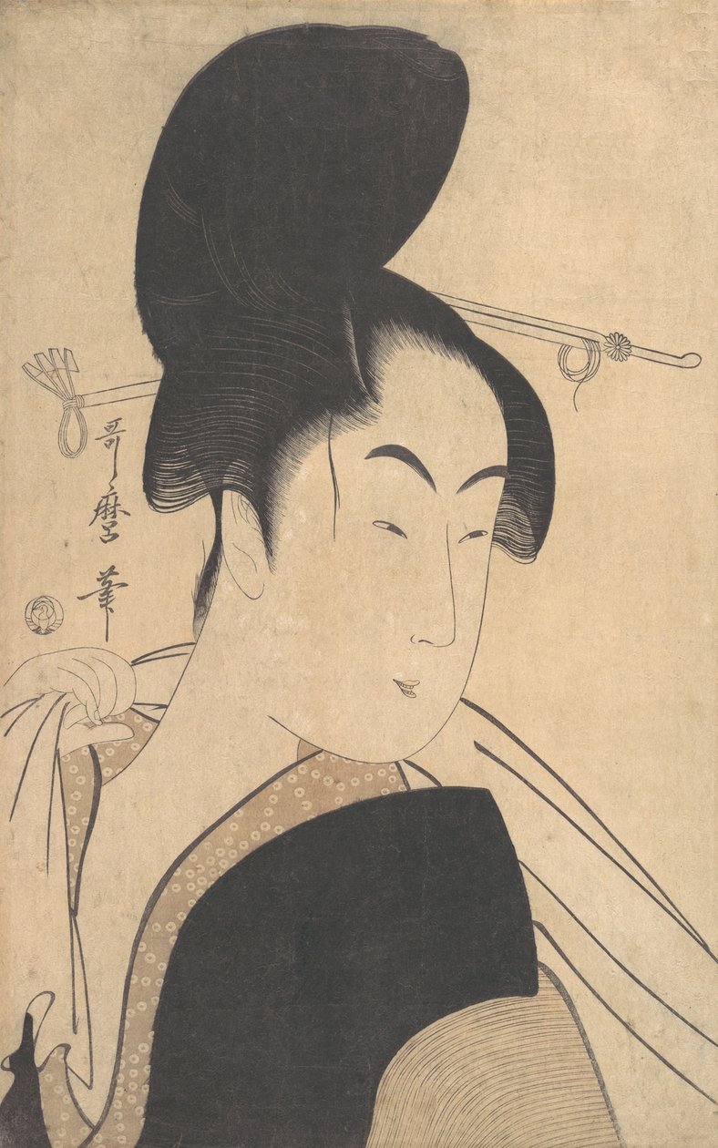 Žena po koupeli, ca. 1795. od Kitagawa Utamaro