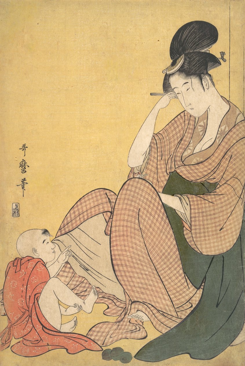 Žena a dítě, ca. 1794-95. od Kitagawa Utamaro