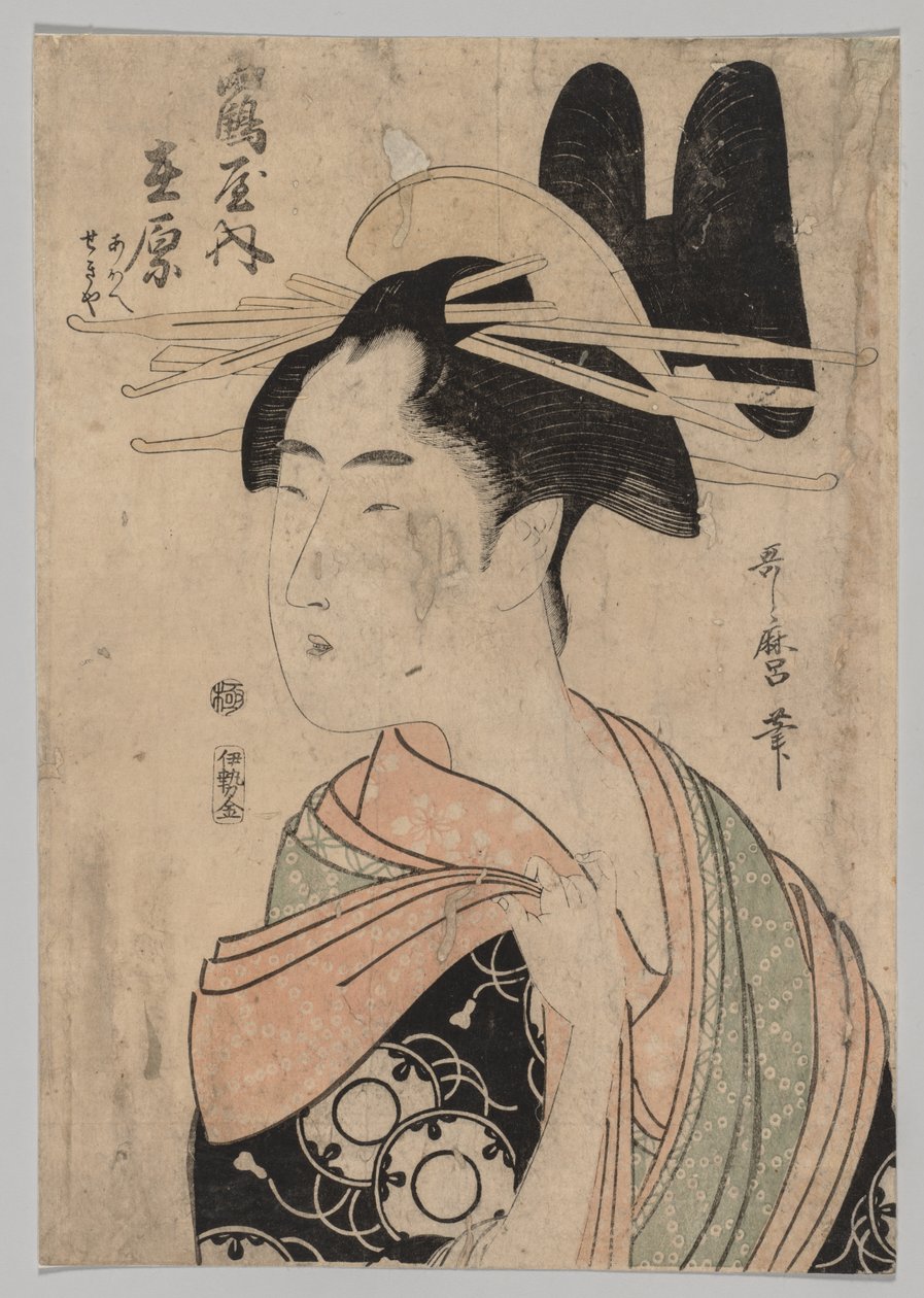 Žena z Yoshiwara od Kitagawa Utamaro