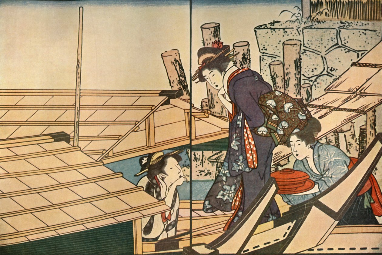 Ženy na lodi, 1801, 1924. od Kitagawa Utamaro