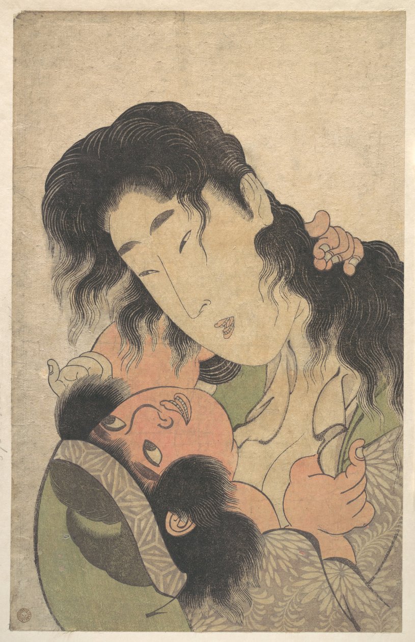 Yamauba si hraje s Kintarōem od Kitagawa Utamaro