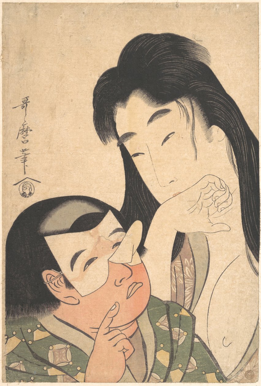 Yamauba a Kintarō od Kitagawa Utamaro