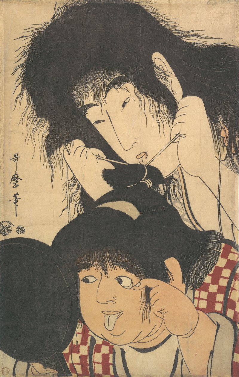 Yama-uba plan d Kintaro, že? 1795. od Kitagawa Utamaro