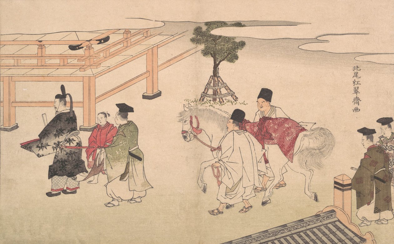 Hakuba no Sechie, konec 18.-začátek 19. století. od Kitao Shigemasa