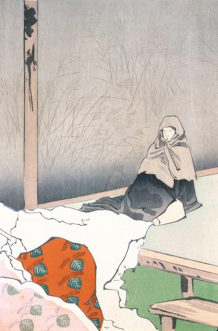 Die Tänzerin Hotoke Gozen bei Gioji od Kiyochika Kobayashi