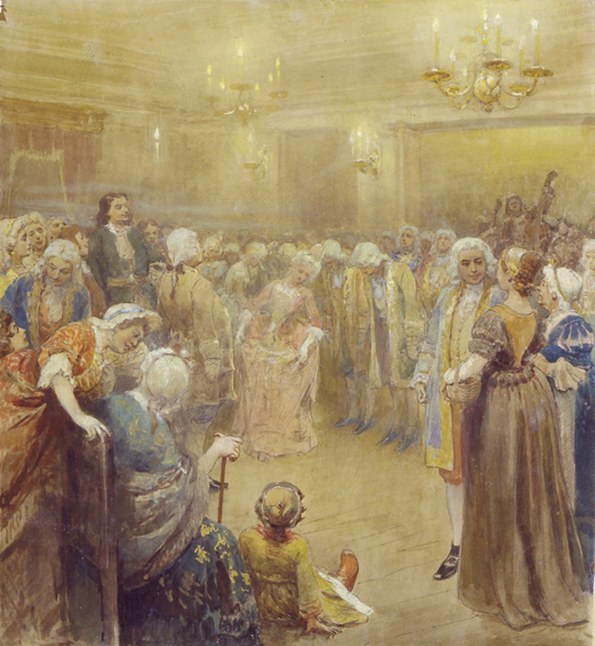 Sněm v době Petra I od Klavdiy Vasilievich Lebedev