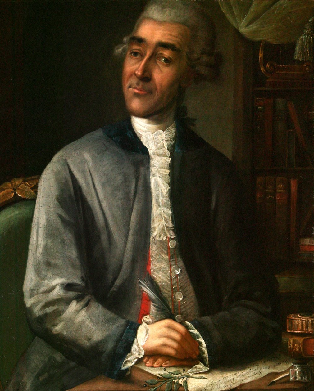 Portrét spisovatele Vasilije Grigorieviče Rubana, 1742-1795, 1786. od Klipekov