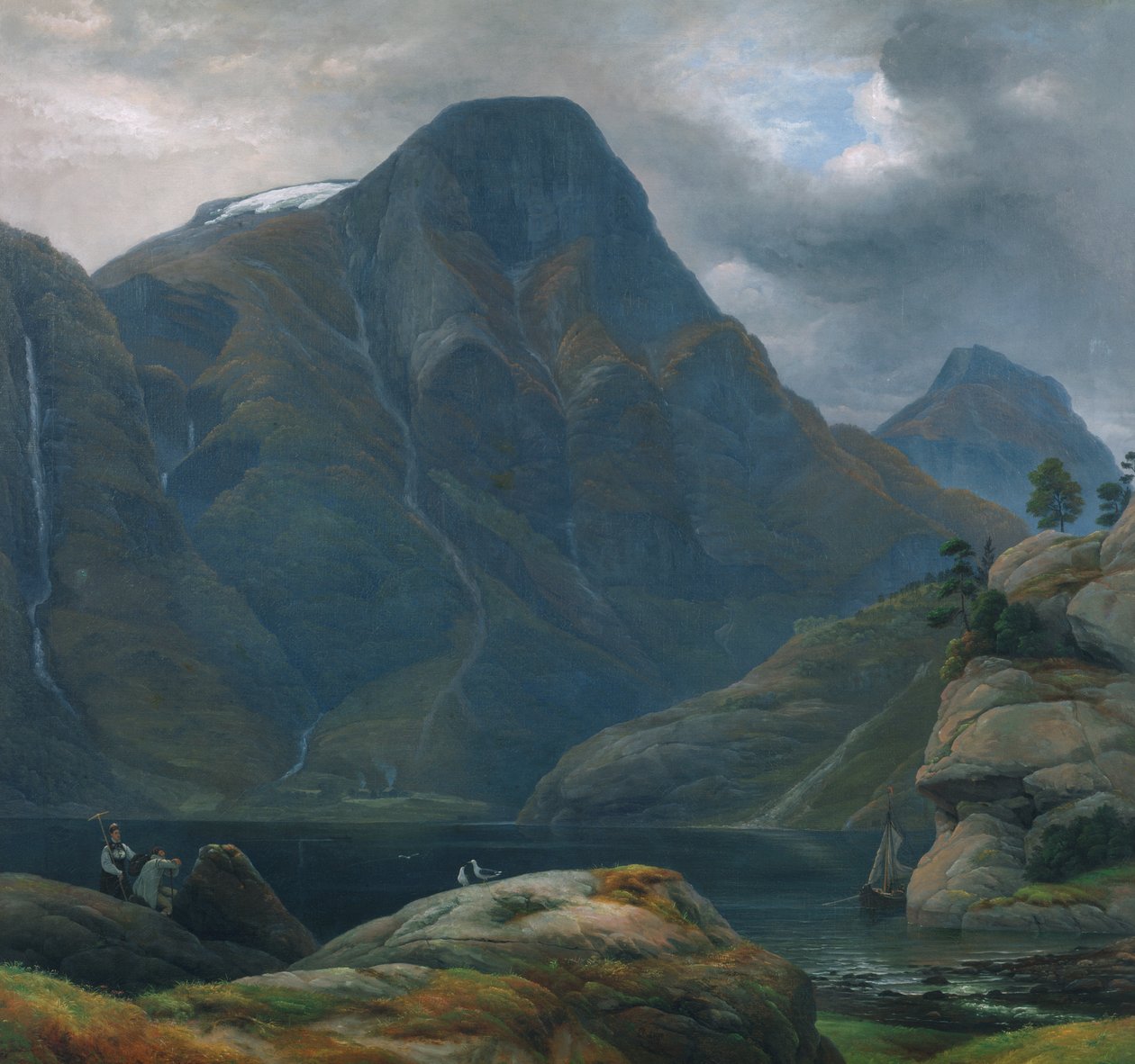 Příjezd do Nærøyfjorden (fjordu) od Knud Andreassen Baade