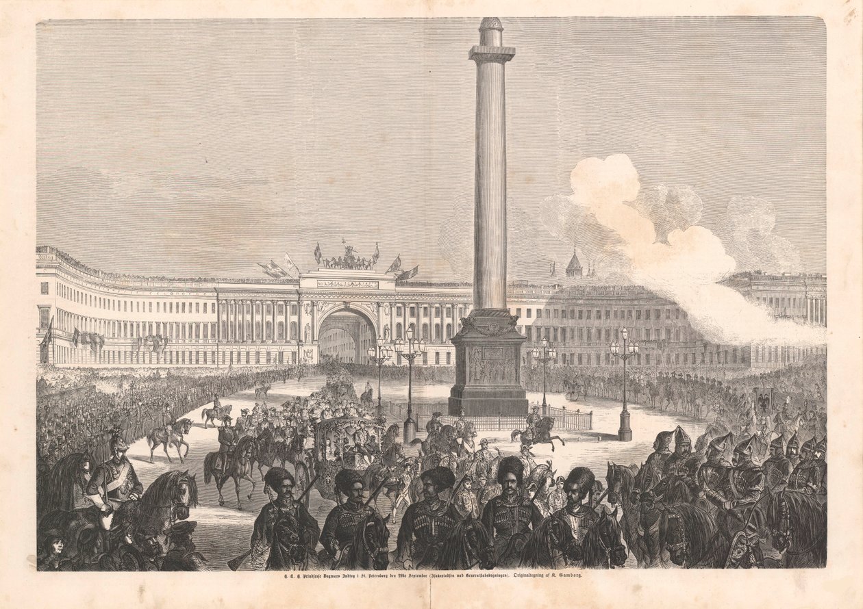 Vstup dánské princezny Dagmar do Petrohradu 23. září 1866. od Knud Gamborg