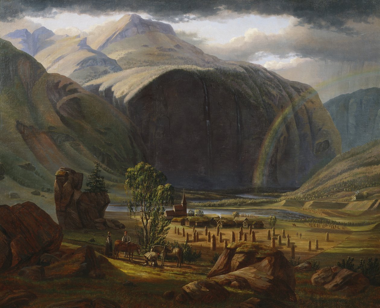 Z Fortundalen (olej na plátně) od Knud Geelmuyden Bull