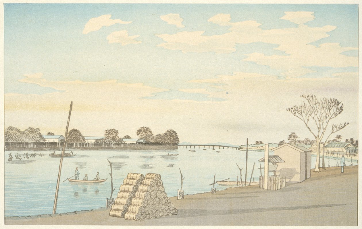 Trajekt Fuji-view, řeka Ōkawa od Kobayashi Kiyochika