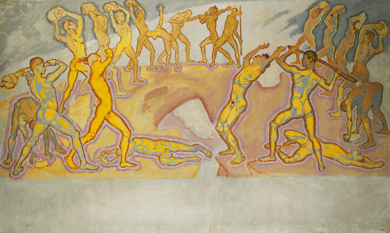 Souboj titánů; Bitva titánů, cca 1913-1915 od Koloman Moser