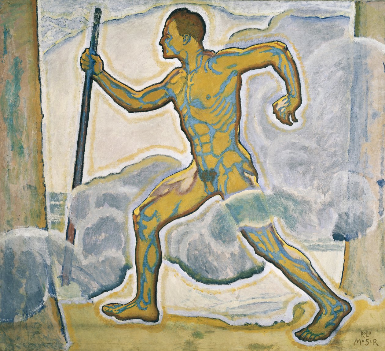 Der Wanderer - Turista ... (olej na plátně) od Koloman Moser