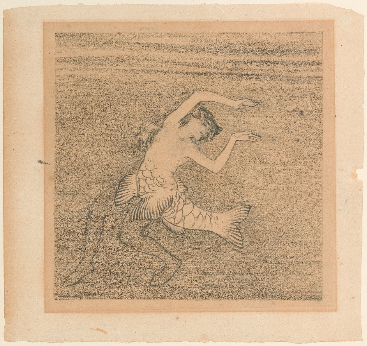 Figurka jedné z rýnských dcer pro The Rhinegold od Richarda Wagnera, c. 1913. od Koloman Moser