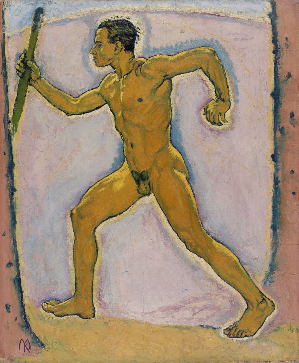 "Putník"" (Poutník) Obraz Kolomana Mosera (1868-1918) - 1914 - Olej na plátně Rozměr 75,5x62,4 cm Leopold Museum, Vídeň od Koloman Moser