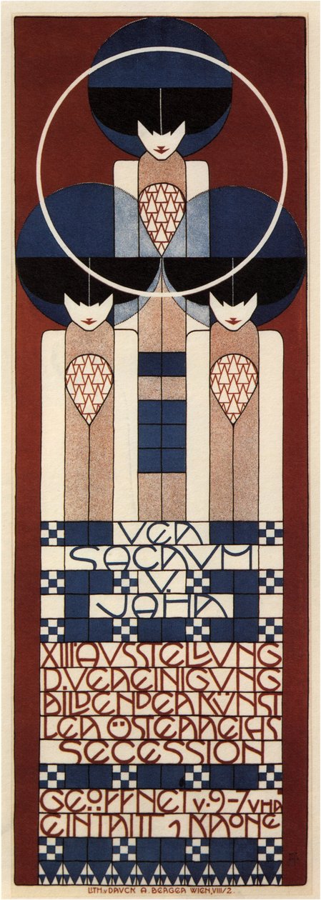 Plakát k výstavě vídeňské secese, 1902 od Koloman Moser