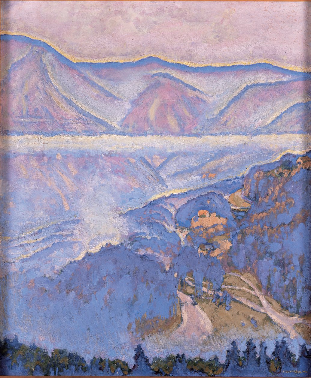 Regentag - Deštivý den ... (olej na plátně) od Koloman Moser