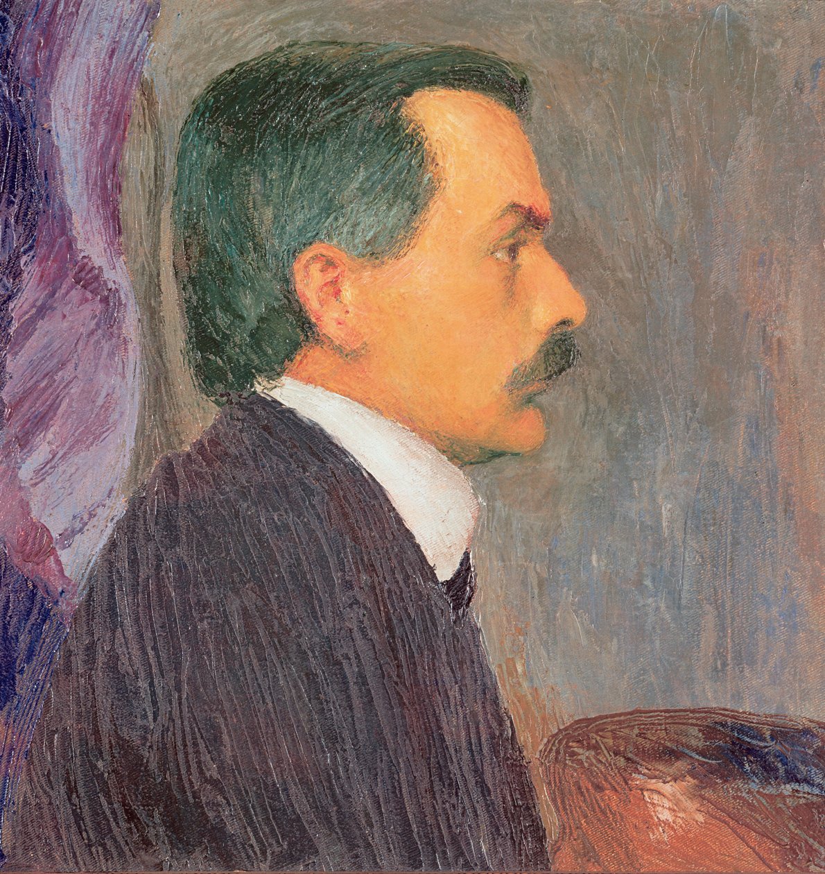 Selbstportrait - Autoportrét ... (olej na plátně) od Koloman Moser