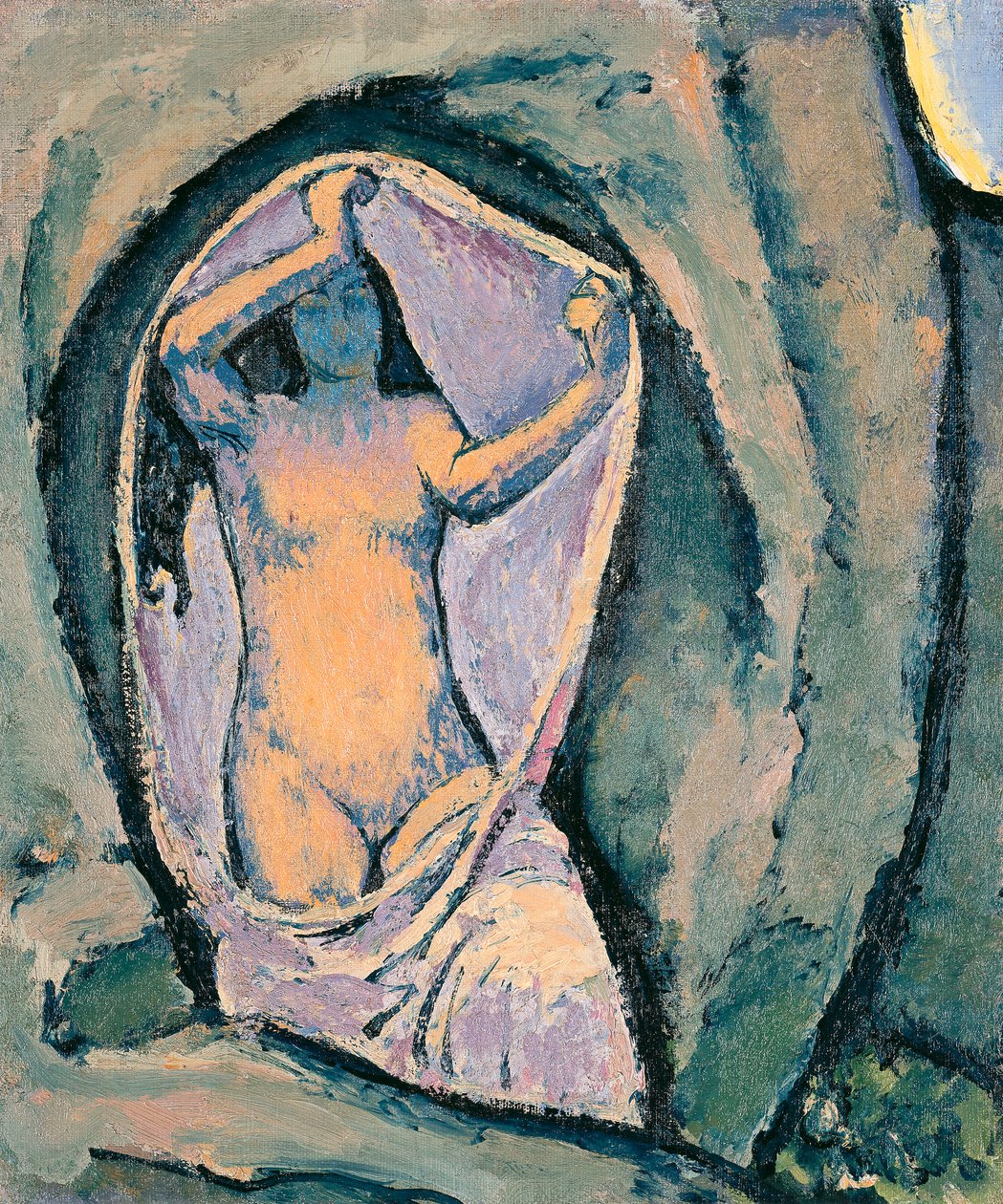 Venus in der Grotte - Venuše v jeskyni... (olej na plátně) od Koloman Moser