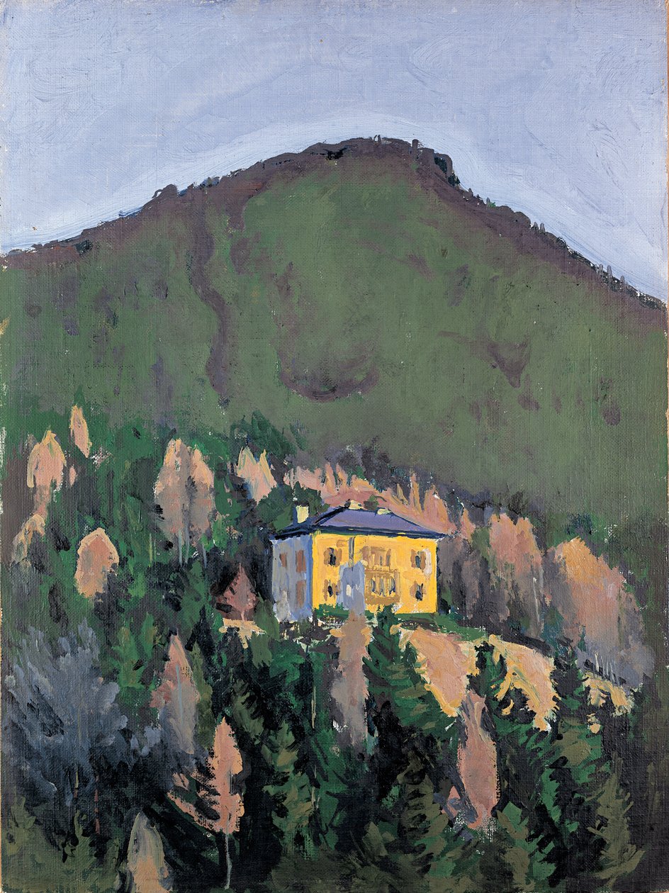 Villa Mautner Markhof am Semmering - Vila Mautner Markhof u Semmeringu ... (olej na plátně) od Koloman Moser