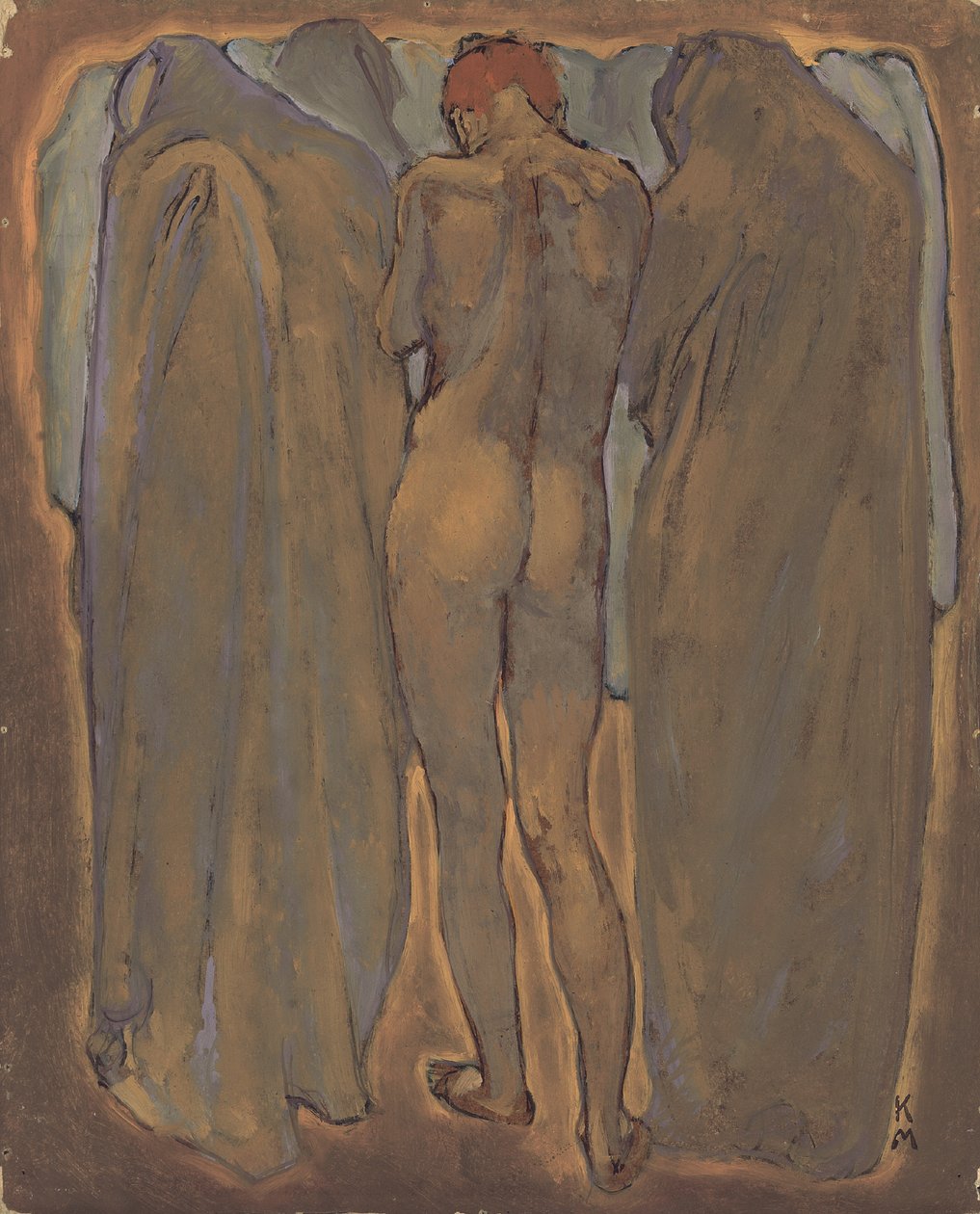 Ženský akt (olej na desce) od Koloman Moser