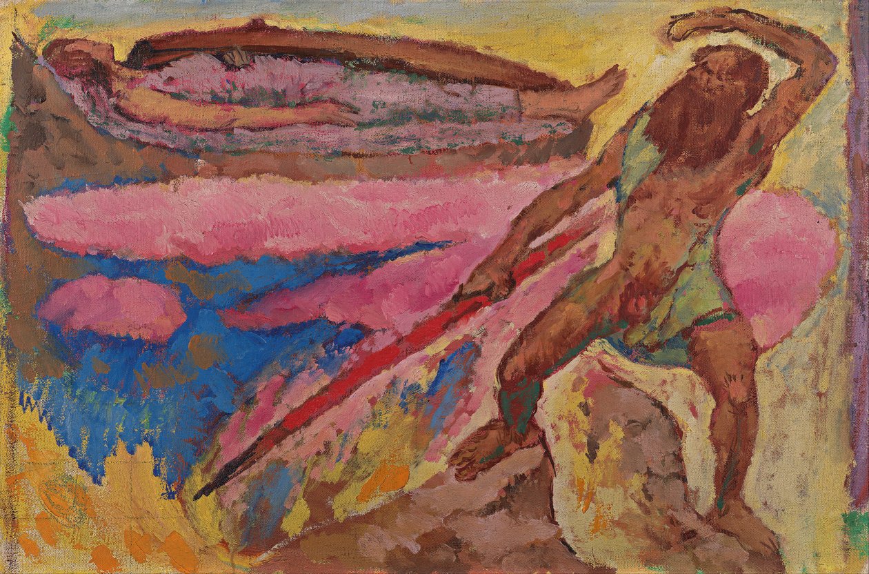 Wotan a Brünhilde, c. 1916 od Koloman Moser