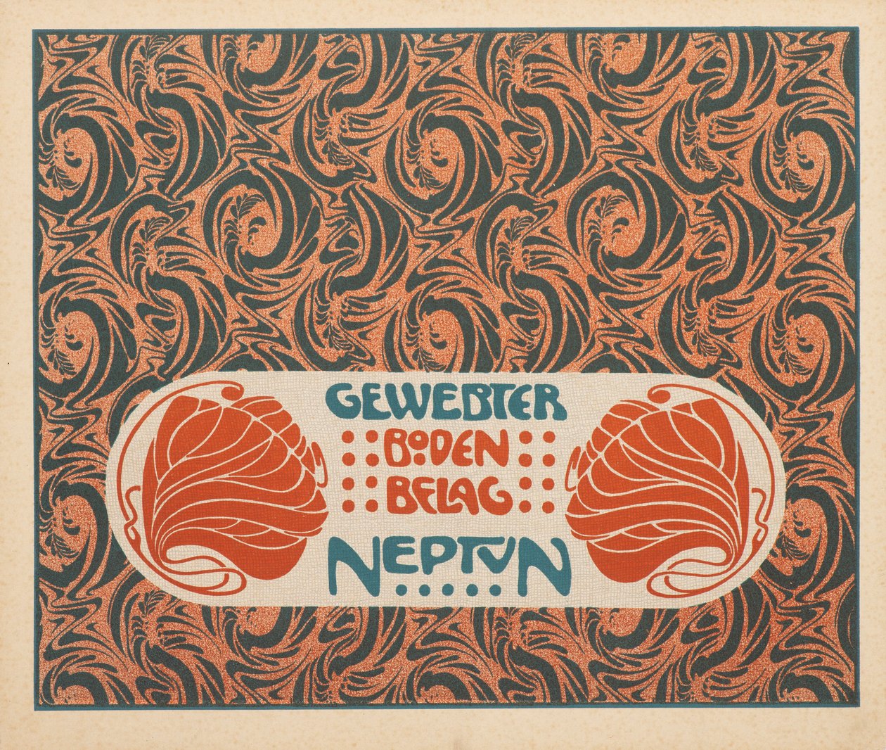 Tkaná podlaha Neptun, 1901. od Koloman Moser