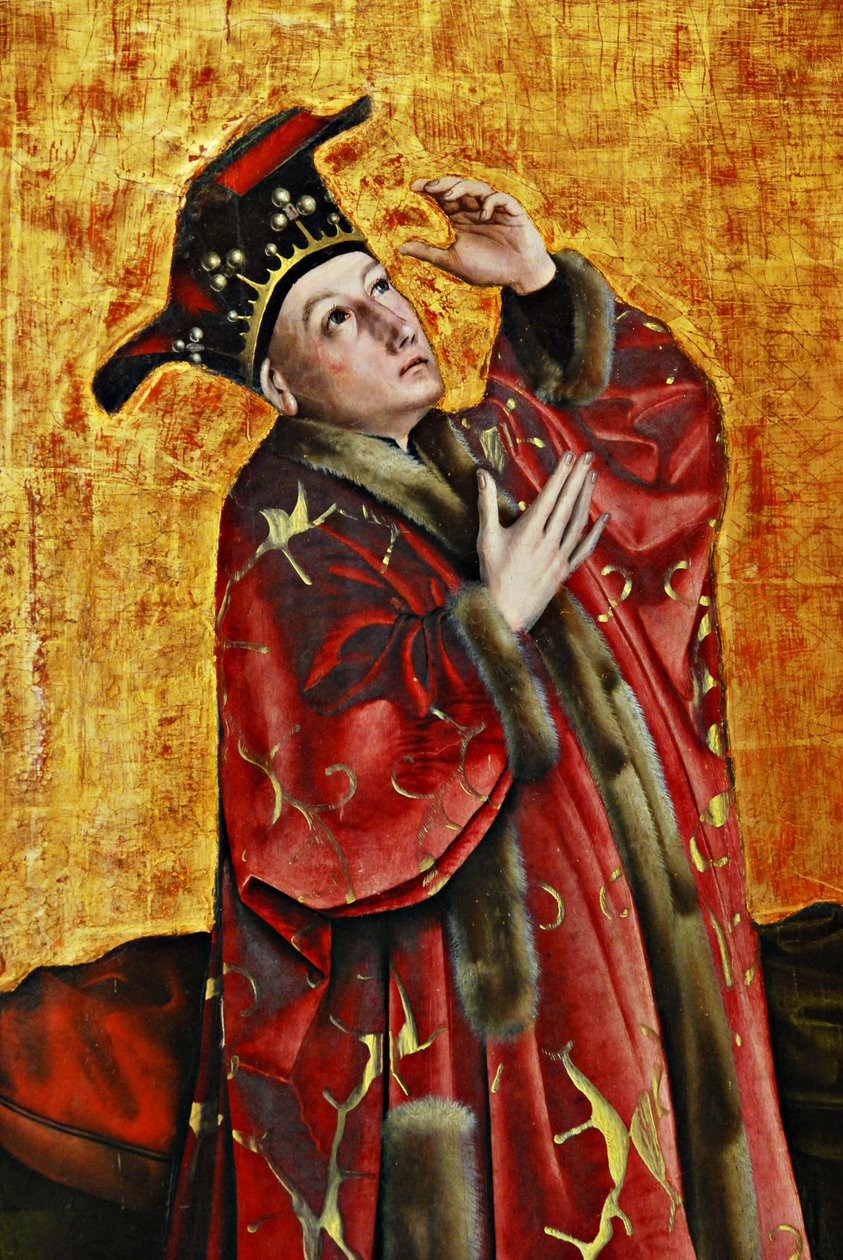 Císař Augustus a Sybil z Tiburu od Konrad Witz