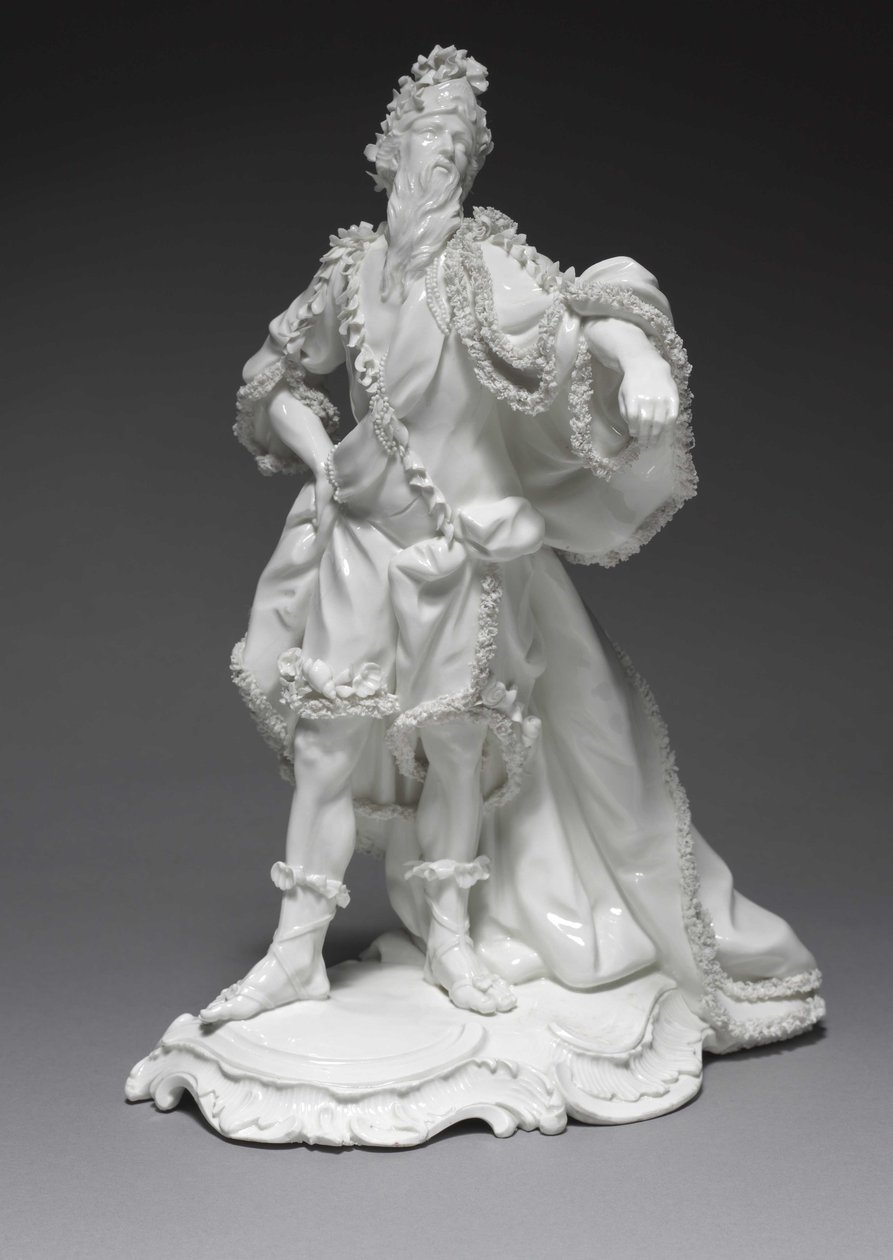 Oceanus, Frankenthal Porcelain Factory, Německo, kolem roku 1765 od Konrad Linck