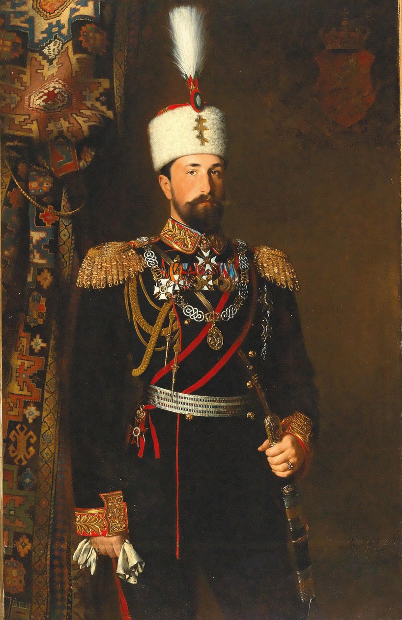 Portrét prince Alexandra I. Bulharského 1857-1893, 1881. od Konrad Wilhelm Dielitz