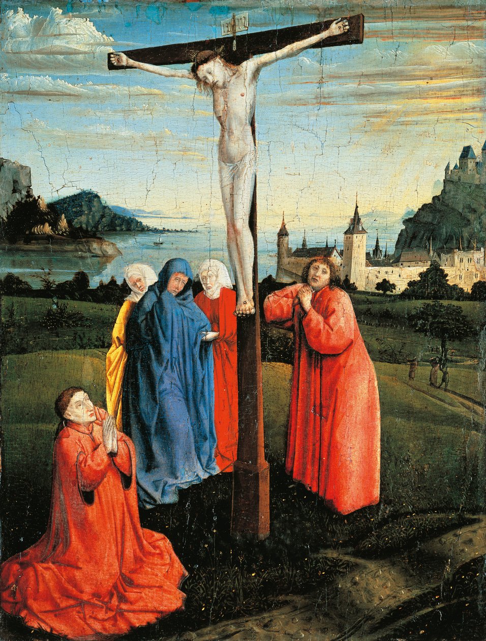 Kristus na kříži, kolem 1430-33 (olej na desce) od Konrad Witz