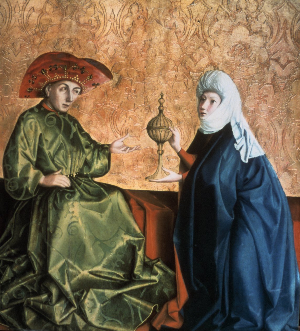 Král Šalamoun a královna ze Sáby, 1435. od Konrad Witz