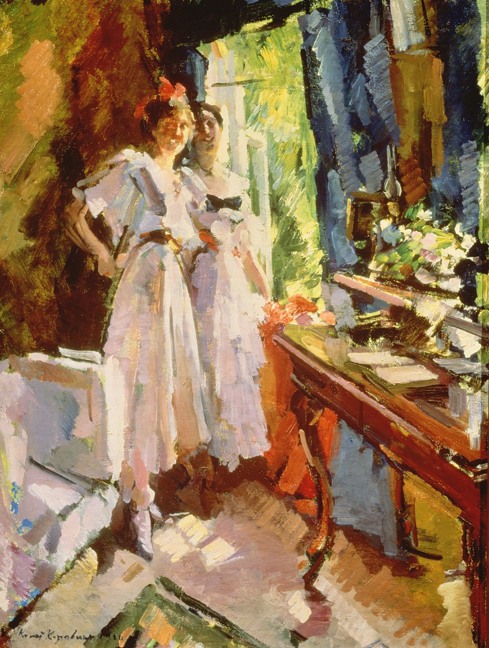 U otevřeného okna, 1916 od Konstantin Alekseevich Korovin