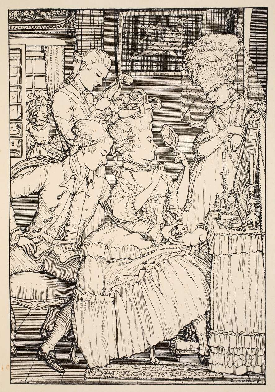 Záchod, 1918 od Konstantin Andreevic Somov