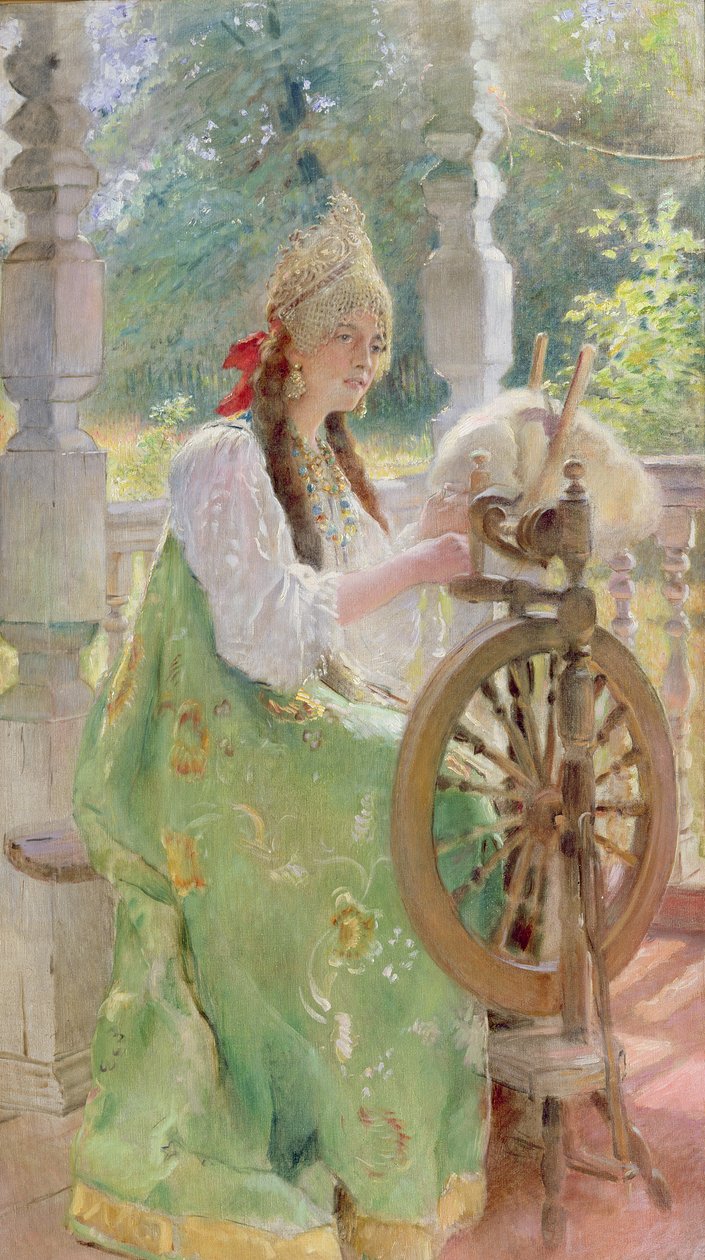 Na kolovratu od Konstantin Egorovich Makovsky