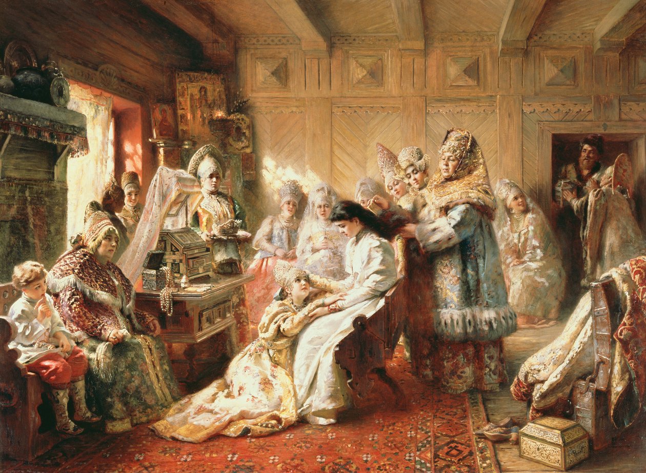 Před svatbou, 1890 od Konstantin Egorovich Makovsky